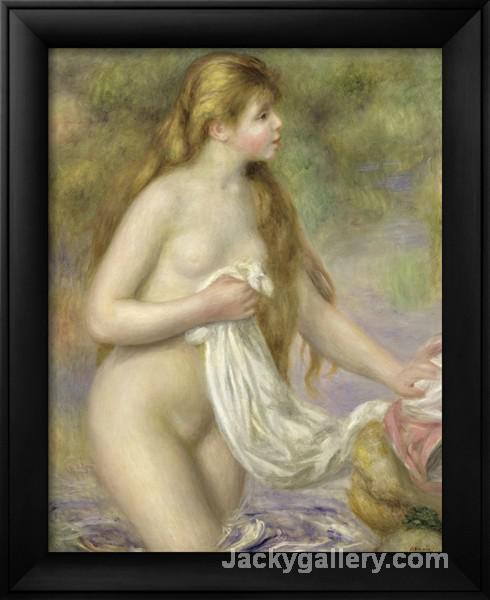 Bather with Long Hair by Pierre Auguste Renoir paintings reproduction